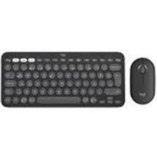 Cash Dukkan Logitech 920-012245 Grafit Pebble 2 Combo Çoklu Sessiz Kablosuz Türkçe Q Klavye Mouse Seti