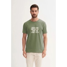 Bad Bear Bear Said Soluk Yeşil Erkek Baskılı Tişört