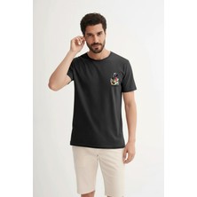 Bad Bear Hurt Siyah Erkek Baskılı Tişört