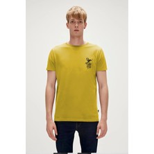 Bad Bear Fish Dream Sarı Erkek Baskılı Tişört