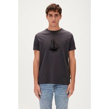 Bad Bear Art Of Journey Antrasit Erkek Baskılı Tişört