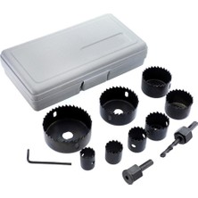 Azrlya 11 Parça Panç Seti Ağaç Kesme Testere Matkap Ucu Takımı Alçıpan Tavan Kesme