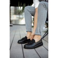 Marmara Qumasch CH002 - Cst Loafer Pelle Erkek Ayakkabı Sıyah