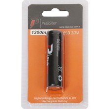 Azrlya Orjinal 3.7 V 1200 Mah Şarj Edilebilir 18650 Turbo Model Li-Ion Şarjlı Pil