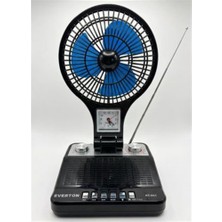 Everton RT-951 Vantilatörlü Bluetooth Radyo - Kablosuz Mp3 Çalar, Usb/sd Destekli, Şarjlı Taşınabilir Serinletici Fan ve Radyo