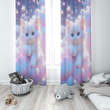 Sevimli Kedi Fon Perde M20