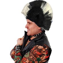 Azrlya Mohican Mohawk Punk Peruk - 70 Li 80 Li Yıllar Peruk Model 5