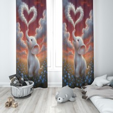 Sevimli Fil Fon Perde  M21