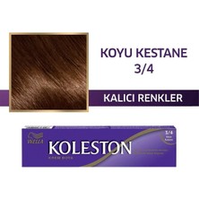 Wella Koleston Koleston Single Tüp Saç Boyası 3/4 Koyu Kestane