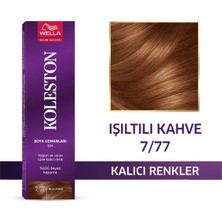 Wella Koleston Koleston Single Tüp Saç Boyası 7/77 Işıltılı Kahve
