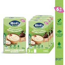 Hero Baby Sütlü 8 Tahıllı Peynirli Pekmezli 400g x3