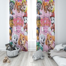 Pembe Paw Petrol Fon Perde M43