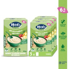 Hero Baby Sütlü 8 Tahıllı Meyveli 400g x3