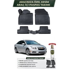 Chevrolet Cruze Sedan 2014 Model Aracınıza Özel Üretim Esnek Kauçuk Paspas Takımı + Hediyeli