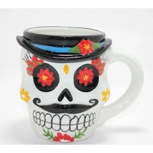 AyrStore Buğz 3D Kabartmalı Meksikalı Kurukafa Karakterli Kupa Bardak ALK4894