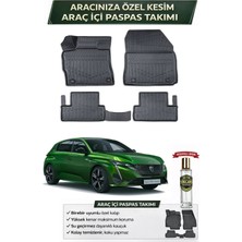Peugeot 308 2022 Model Aracınıza Özel Üretim Esnek Kauçuk Paspas Takımı + Hediyeli