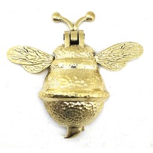 Azrlya Antika Tarz Dekoratif Pirinç Arı Kapı Tokmağı, Taktak - Büyük, 163X150MM, Sarı