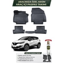 Renault Captur 2013 Model Aracınıza Özel Üretim Esnek Kauçuk Paspas Takımı + Hediyeli