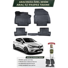 Renault Clio 4 2016 Model Aracınıza Özel Üretim Esnek Kauçuk Paspas Takımı + Hediyeli