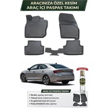 Skoda Octavia E-Tech 2020 Model Aracınıza Özel Üretim Esnek Kauçuk Paspas Takımı + Hediyeli