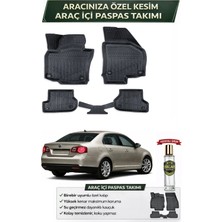 Volkswagen Jetta 2010 Model Aracınıza Özel Üretim Esnek Kauçuk Paspas Takımı + Hediyeli