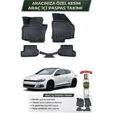 Volkswagen Scirocco 2013 Model Aracınıza Özel Üretim Esnek Kauçuk Paspas Takımı + Hediyeli
