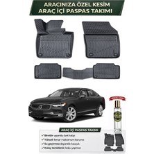 Volvo S90 2021 Model Aracınıza Özel Üretim Esnek Kauçuk Paspas Takımı + Hediyeli