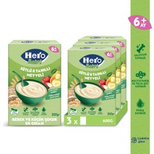 Hero Baby Sütlü 8 Tahıllı Meyveli 200g x3