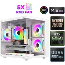 Xaser Sage X80 Ryzen 5 7500F Ddr5 32GB Ram 1tb M.2 Nvme SSD 8gb RTX5060 Oyuncu Tavsiye Sistem