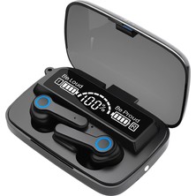 Yollayenilensin M19 Tws Bluetooth 5.3 Kablosuz Kulaklık – Powerbank Şarj Kutulu, LED Fenerli Spor Earbuds
