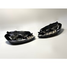 MAP Autoteile 2 x Vw Golf 7,5 5g 2017-2020 Makyajlı Kasa Halojen Ön Far Seti