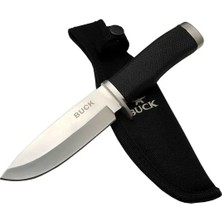 AyrStore Buğz Eco Lounge Buck 7-7 Siyah Av / Outdoor Bıçak 22CM - Siyah Sap, Kılıflı