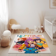 Beyaz Huntrix Çocuk Halısı M41