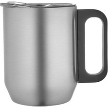 Halk Kitabevi Paslanmaz Çelik Kupa Bardak - Krom - 350 ml - 5354