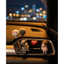 Gucso Romantik Çift  Oto Kokusu, Araç Havalandırma Klipsli Araba Kokusu, Kız Erkek Araç Içi Aksesuar