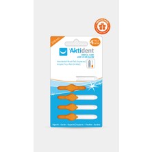 Aktident Arayüz Fırça Seti 4 Adet Turuncu 0.45 mm Sert Kıllar ile Hijyenik Temizlik