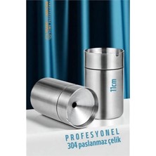 Marsilyan Duman Vermeyen At Sönsün Küllük - Çelik Metal Kül Tablası -Masaüstü Küllük