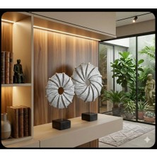 Ayder Online Satış (31 cm  -36 cm  BOYUNDA)-(19 cm  -23 cm  Çapında) Kırılmaz Polyester,halka Pervane Figürlü Biblo