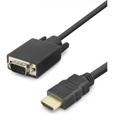 Marsilyan HDMI To VGA Görüntü Kablosu 1080P 1.8 M - Siyah HDX7872