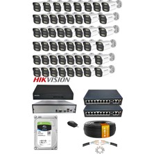 Hsc Bilişim 48'li 5mp Ip Kamera Seti | Poe | Hikvision Nvr | Iç/dış Mekan | Gece Görüş | Ses Kayıt | Izle