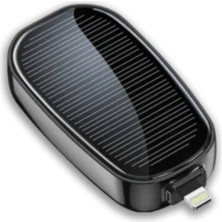 Aesco Mini Güneş Enerjili Powerbank Cep Tipi Acil Şarj Cihazı - Lisinya