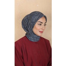 Lo'cella Pamuklu Soft Eşarp 4547-5 Lacivert