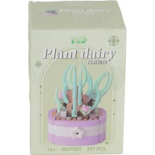 SHC4200 P1257 Panlos Si̇mülasyon Çi̇çek Seri̇si̇ 257 Parça Block Oyuncak