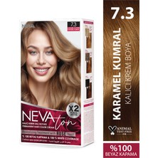 Nevacolor Nevaton 7.3 Karamel Kumral Kalıcı Krem Saç Boyası