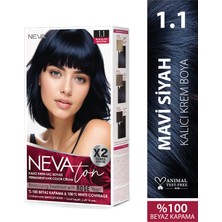 Nevacolor Nevaton 1.1 Mavi Siyah Kalıcı Krem Saç Boyası