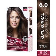 Nevacolor Nevaton 6.0 Koyu Kumral Kalıcı Krem Saç Boyası