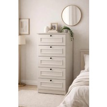 Sarmobi Mira 5 Çekmeceli Şifonyer/çamaşırlık 52X105X43 cm Aytaşı – Country Tasarım
