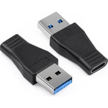 Derwell Otg Destekli USB 3.0 Erkek To USB 3.1 Type-C Dişi Dönüştürücü Yüksek Hız 5 Gbps Veri Aktarım Hızı Çevirici