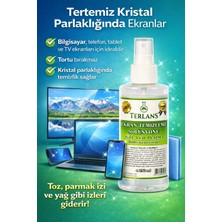 Terlans Profesyonel Ekran Temizleme Seti - Solüsyon 250 ml & Hassas Yüzey Temizleyici Bez