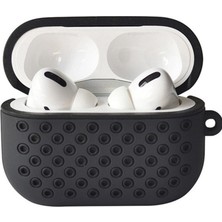 AyrStore Buğz Airpods Pro 2 (2.nesil) Spor Delikli Kılıf - Siyah-Siyah